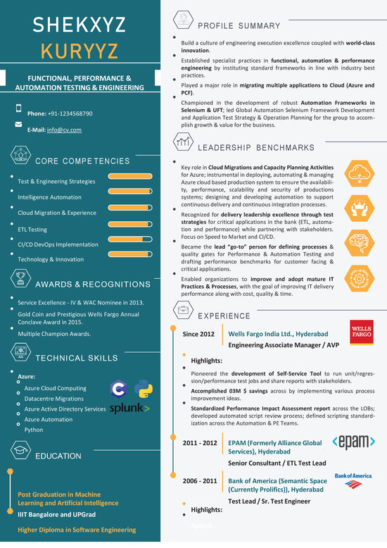 ATS Resume Template Download Now | Orange | Fresher | Editable