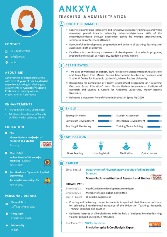 Visual Resume Template | Instant Download | ATS Friendly