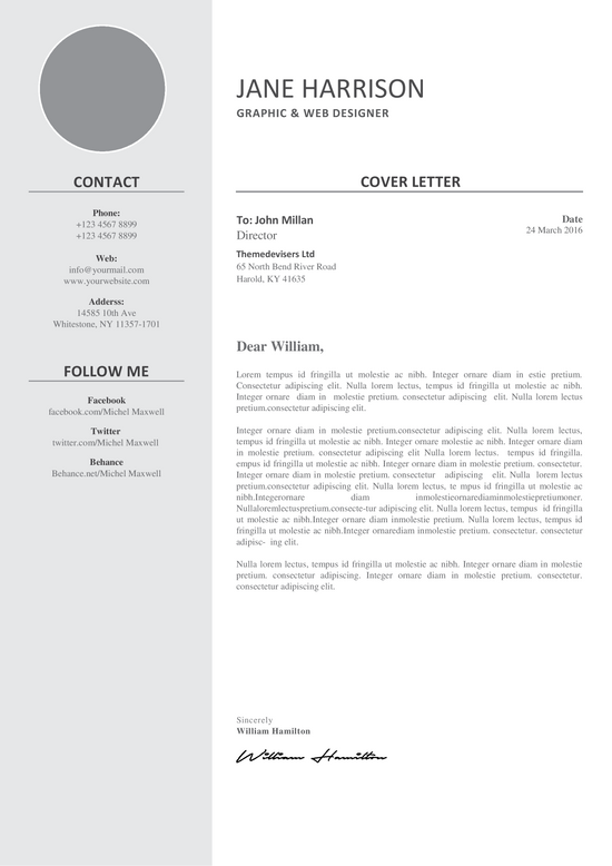 One Page Resume with Cover Letter- ATS Resume