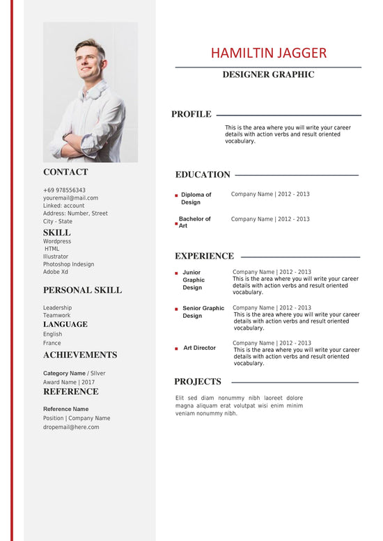 ATS Optimized Resume Template | Instant Download | Word Format